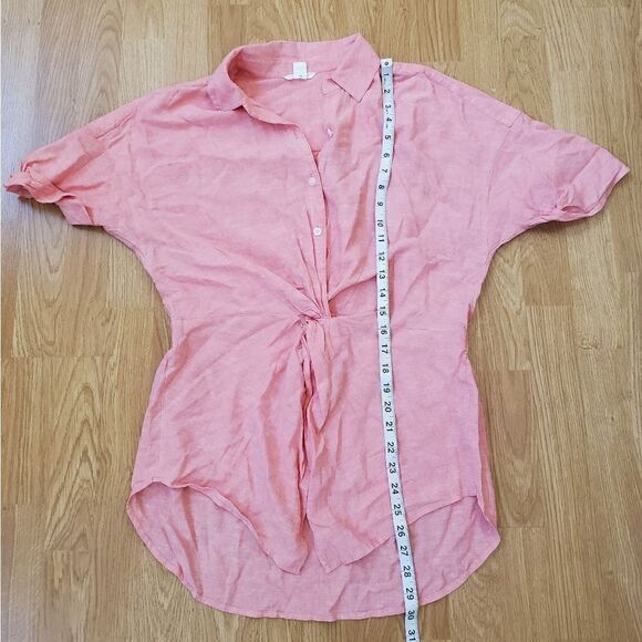 Caslon Linen Collared Casual Top sz Sm - Picture 7 of 10